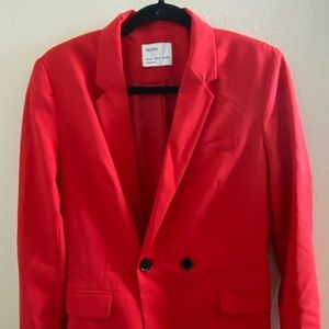 Bershka Red Blazer